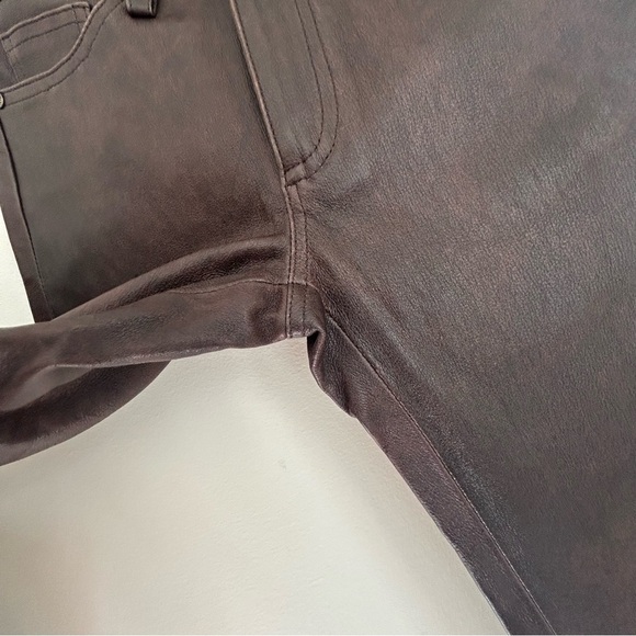 Zadig & Voltaire Phlame Leather Pants Chocolate - Picture 4 of 15
